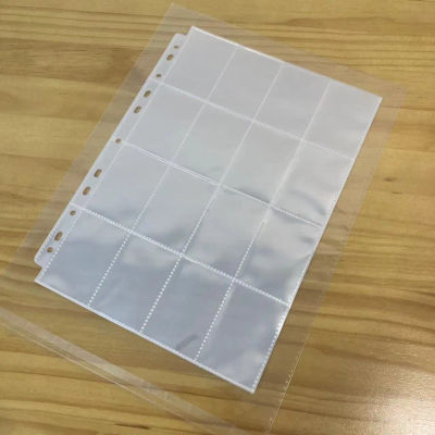 Carpeta de tarjetas comerciales con 12/16 bolsillos, páginas sin PVC, fundas para sesión fotográfica A4, Mini fundas para tarjetas Euro y EE. UU., tarjetas de juego de mesa