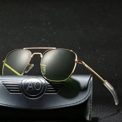 Gafas de sol de piloto AO ópticas militares del ejército americano a la moda para hombres y mujeres, gafas de sol deportivas clásicas Retro para conducir, gafas 2025