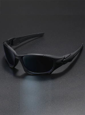 Gafas de sol polarizadas para deportes al aire libre, montura de corte curvo para hombres, lentes resistentes al estrés, gafas de sol para mujeres