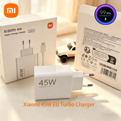 Cargador Xiaomi EU Turbo 45W, Cable Tipo C de 6A y 1M para Redmi Note 14, 13, 12T, 11T Pro, Mi 13T, 12, 10, 9, Pad 7, 6
