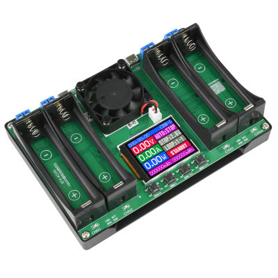 Probador de batería con pantalla LCD, analizador de batería Universal, cargador para baterías 18650, probador de resistencia interna de 4 canales