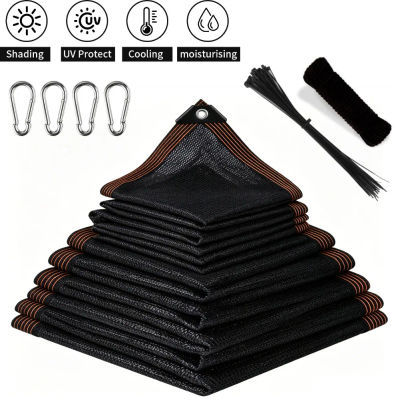 Malla de Sombra para Jardín con Protección UV y Ojales, Lona de HDPE para Invernadero, Cubierta para Plantas de Exterior, Pérgola, Piscina, Camping, Patio Trasero