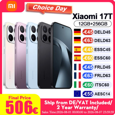 Versión Global Xiaomi 17T, Teléfono Móvil con Pantalla AMOLED HDR10 de 6.59'', Lente Leica Summilux de 50MP, Batería de 6500mAh, Smartphone con Xiaomi Hyper AI