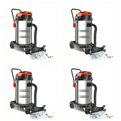 Aspiradora Industrial de 3 Motores y 100L, Venta al por Mayor de Fábrica, Potente, de Alta Calidad, para Recolección de Polvo, Aspiradora Húmeda y Seca
