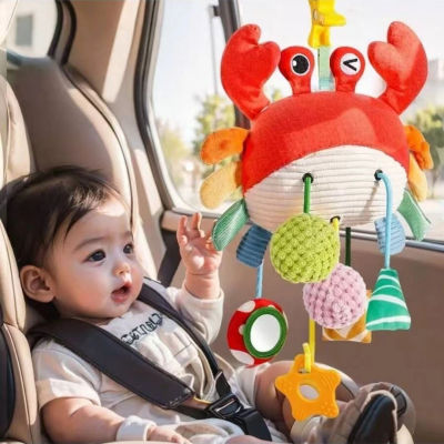 Juguete de Peluche Suave y Adorable con Sonajero para Bebés, Ideal para Colgar en la Cuna y para la Educación Temprana - Juguete para Cama de Bebé