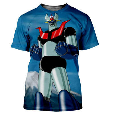 Nuevas camisetas Mazinger Z, camisetas con estampado 3D de Robot UFO para hombres y mujeres, camisetas de manga corta, ropa de calle de gran tamaño, camisetas Harajuku para niños, ropa
