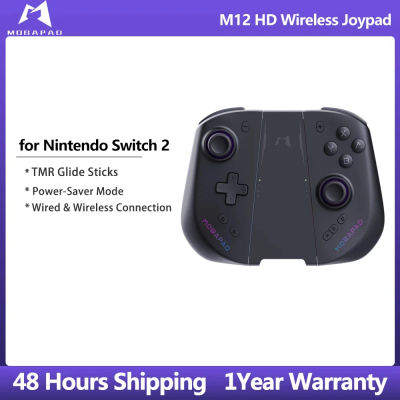 MOBAPAD M12 HD Gamepad inalámbrico con vibración para consola Switch 2, Joypad Bluetooth con joystick TMR para Nintendo Switch 2
