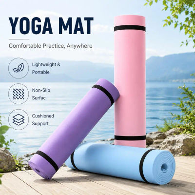Colchonetas gruesas de EVA para Yoga, colchoneta antideslizante para deporte y Fitness, manta para ejercicio, Yoga y Pilates, colchoneta de gimnasia, equipo de Fitness