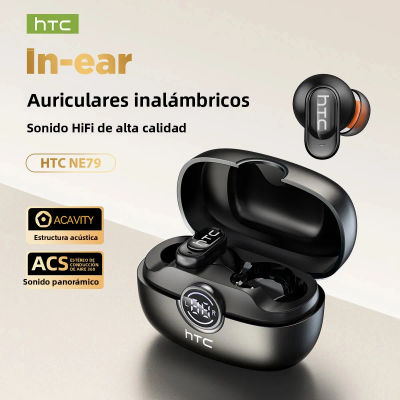 Auriculares Inalámbricos Bluetooth HTC NE79 TWS: Auriculares con Traductor IA, Cancelación de Ruido, Batería de Larga Duración, Audio Premium