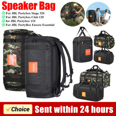Bolsa de altavoz Estuche De Viaje a prueba de golpes Bolsa de transporte portátil Mochila Correa ajustable para jbl PartyBox Stage 320/Club 120/110