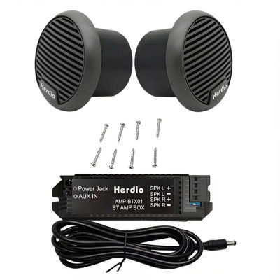 Herdio 3 ''160W 2 uds altavoces impermeables para barco marino altavoz Bluetooth para motocicleta sistema de Audio estéreo para ATV UTV barco al aire libre