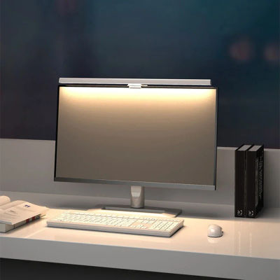 Lámpara de Escritorio USB HOMEFISH de 50cm con Barra de Luz para Monitor, Regulación Continua, Luz de Lectura Colgante para Mesa de Estudio