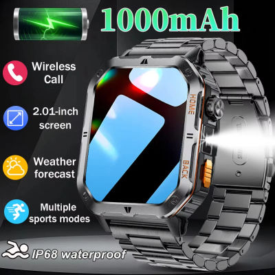 2025 nuevo militar al aire libre 1000 mAh batería reloj inteligente hombres GPS deportes ritmo cardíaco IP68 impermeable BT llamadas Smartwatch hombre xiaom