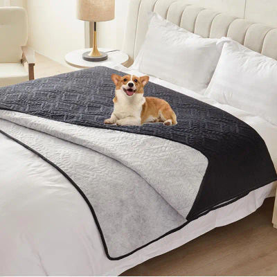 Funda de cama impermeable para perros, manta para muebles, Protector de cama, funda de sofá para perros y gatos, colcha con respaldo antideslizante a prueba de suciedad