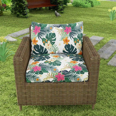 Fundas para Cojines de Sofá con Estampado Tropical para Exteriores - Protectores de Muebles Antideslizantes, Reemplazo para Cojines Individuales de Asiento