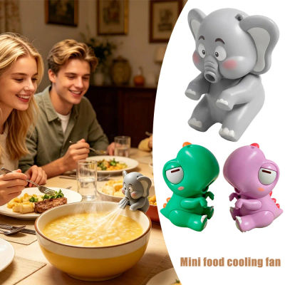Ventilador Mini Portátil con Forma de Elefante para Bebés, Gadget de Enfriamiento de Alimentos, Juguete Seguro para Niños con Viento Suave