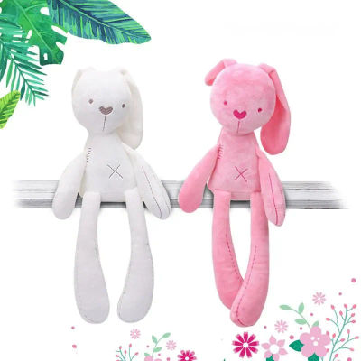 Muñeco de conejo bonito de 42CM para bebé, juguetes de peluche suaves para niños, apaciguador, cuna para dormir, Animal relleno, juguetes para bebés, regalo de cumpleaños