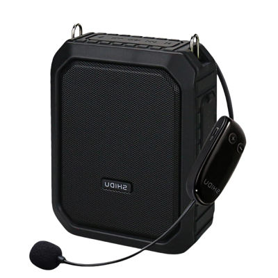 SHIDU Amplificador de Voz Inalámbrico Bluetooth Portátil a Prueba de Agua de 18W para Profesores con Micrófono UHF, Grabación, Altavoz AUX M800