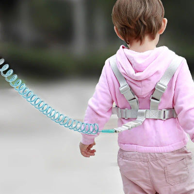 Cinturón de prevención de pérdidas para bebés y niños pequeños, cuerda de tracción, pulsera de prevención de pérdidas para bebés, cuerda de resorte de 2m, seguridad para caminar para bebés