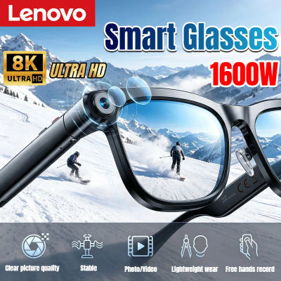 Gafas Inteligentes Lenovo 8K con IA, Traductor con Control Táctil de 1600W, Asistente de Voz, Llamadas Inalámbricas por Bluetooth para Adultos, Gafas con Cámara
