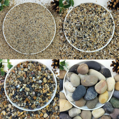 Rocas naturales de río, rocas pequeñas de grava para acuario de 1/4 "para plantas, grava de guisante para pecera, guijarros decorativos para jardinería, Flo