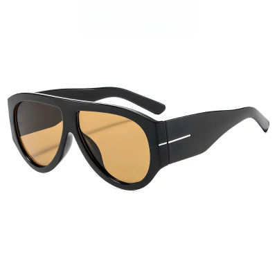 Gafas de Sol de Moda con Marco Grande Estilo Y2K para Mujer, Gafas de Sol Ovaladas Retro Vintage con Degradado, Protección UV400