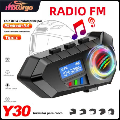 Auriculares inalámbricos Bluetooth 5,4 para casco, llamadas manos libres, auriculares para motocicleta, reproductor de música MP3 resistente al agua, Kit de altavoces para Moto