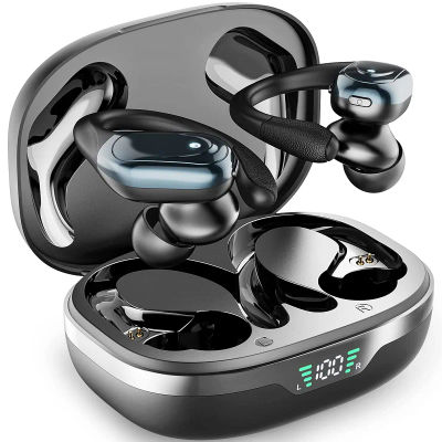 Auriculares Bluetooth BX17 Tws con Gancho para la Oreja, Bluetooth 6.0, para Correr, Deportivos, Estéreo, Control por Botones, con Micrófono, Auriculares Inalámbricos