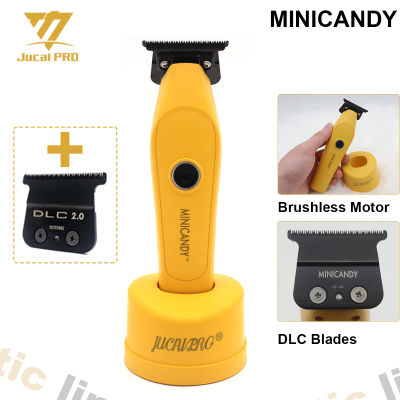 JUCAI MINICANDY JC-08 cortadora de pelo profesional para hombres, Motor sin escobillas con cuchilla DLC con cargador Base, cortadora de pelo, máquina de acabado