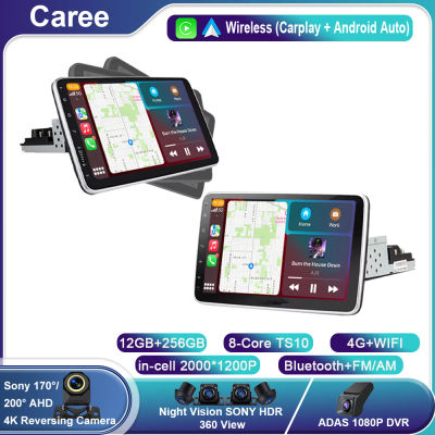 Autoradio Universal Android de 9/10 pulgadas con rotación única, reproductor Multimedia Carplay, navegación GPS, estéreo para coche, Bluetooth, 4G, WIFI