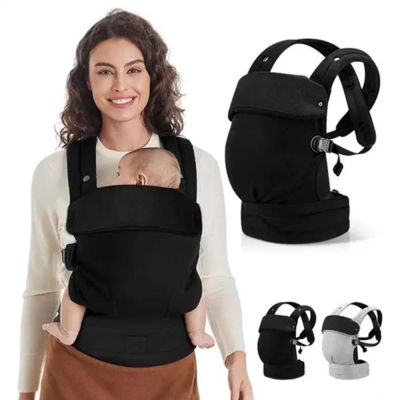 Portabebés Ergonómico y Acogedor, Transpirable, Ajustable, Ligero, Manos Libres, Ideal para Recién Nacidos, Bebés y Niños Pequeños, Fácil de Transportar