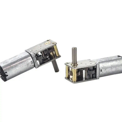 1 unidad Motor de reducción de velocidad lenta de 10 RPM, 3V-6V, con gran torque, eje en D de ángulo recto, Mini N30, con caja de engranajes metálica, para coche y robot