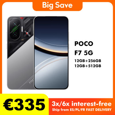 POCO F7 5G NFC versión UE sin cargador 12GB/256GB 12GB/512GB teléfono móvil inteligente Snapdragon 8S Gen 4 batería de 6500mAh