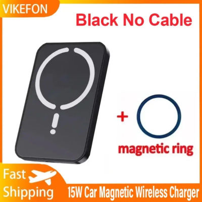 Cargador Inalámbrico Magnético de 15W para iPhone 17 16 15 14 13 12 Pro Max, Cargador Rápido para Coche, Clip de Ventilación, Soporte para Teléfono