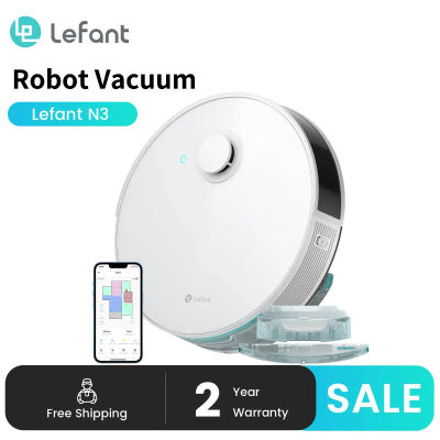 Leftant N3 4000Pa Robot aspirador y fregona sónica Combo, mapeo de precisión con sensores Lidar y dToF, detección ultrasónica de alfombras