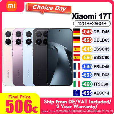 Versión Global Xiaomi 17T, Teléfono Inteligente Xiaomi Hyper AI, HDR10, Pantalla AMOLED de 6.59'', Lente Leica Summilux de 50MP, Batería de 6500mAh