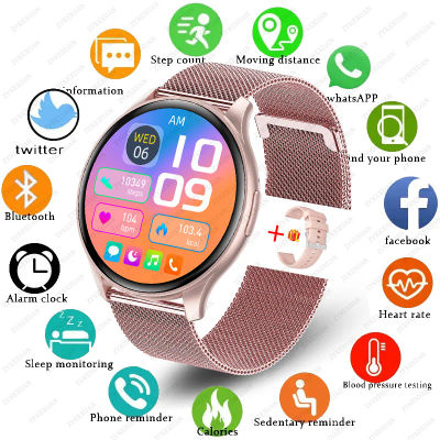 Para Xiaomi Huawei 1,43 pulgadas Bluetooth llamada Smartwatch mujeres hombres AMOLED 466*466 HD pantalla de píxeles relojes inteligentes señoras 2024 nuevo