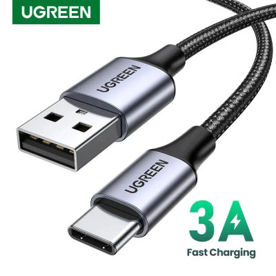 Cable de carga rápida UGREEN 3A adecuado para iPad Samsung Xiaomi Poco Cable de datos de cargador de USB-C magnético Cable de teléfono móvil