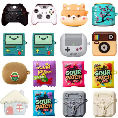 Funda de silicona para auriculares 3D Candy para Airpods 4 2024, bonita funda para caja de aperitivos de dibujos animados para Airpods 1 2 Pro 2, funda para Airpods 3 2021