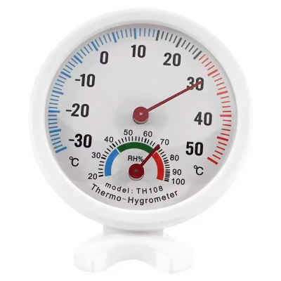 Higrómetro Analógico en Forma de Campana, Medidor de Temperatura -30 ° De la C a +50 ° Monitor de Humedad Decorativo para Jardín e Invernadero, Modelo C