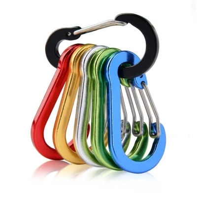Mosquetón de Aleación de Aluminio en Forma de D, Gancho para Estuche de Auriculares Bluetooth, Accesorios, Llavero con Mosquetón