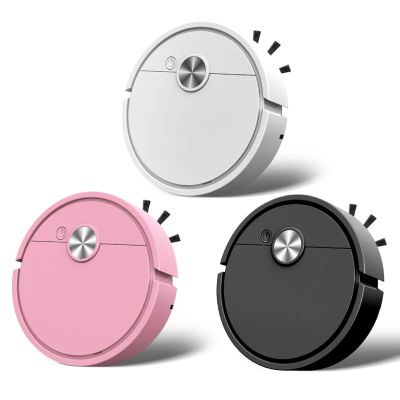 Robot de barrido 3 en 1, fregona al vacío recargable, máquina de limpieza compacta de succión fuerte para pelo de mascotas, suciedad resistente