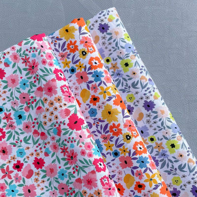 Tela de Algodón 100% Hampstead con Estampado Floral de Primavera/Verano, 40S, Impresión Digital para Confección de Ropa, Vestidos, Faldas, Niños, Bebés, Diseñadores