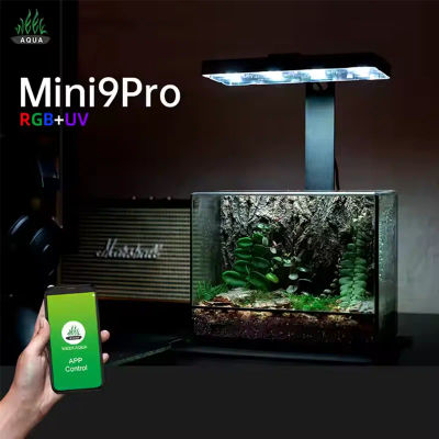 Weekaqua Mini9pro Nano Terrario Luz USB Lámpara de cultivo de plantas de interior Luz de acuario LED de espectro completo inteligente para tanque de plantas