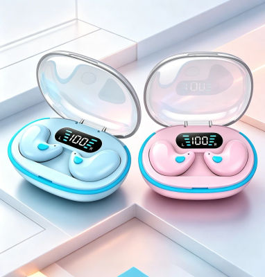 Auriculares Inalámbricos para Dormir TWS Bluetooth 5.3, Audífonos Ocultos con Resistencia al Agua IPX5, Reducción de Ruido, Auriculares Deportivos