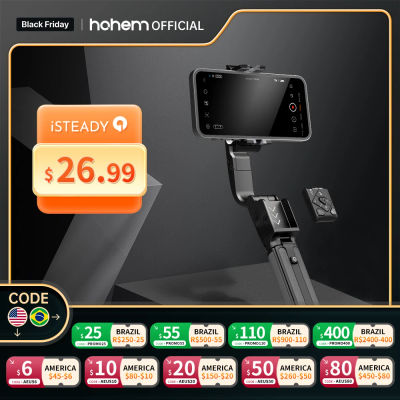 Hohem-estabilizador de cardán de mano iSteady Q, palo de Selfie para teléfono, varilla de extensión, trípode ajustable con Control remoto para teléfono inteligente