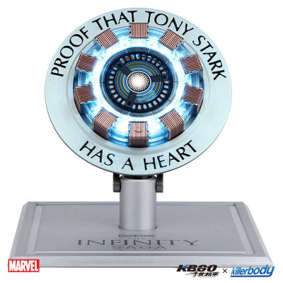 Cargador Inalámbrico Killerbody Marvel Iron Man Arc Reactor con Base de Aleación y Carga Inductiva Automática para Teléfono