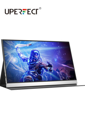 UPERFECT 4K Monitor portátil de 15.6 pulgadas 100% SRGB 3840*2160 HDR IPS UHD USB-C Monitor portátil de la computadora portátil Pantalla de computadora HDMI, Monitor de juego con Smart Cover Dual