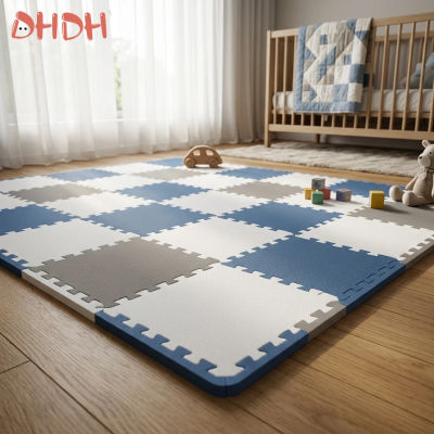 Alfombra de juego premium gruesa de 2,5 cm para bebés, baldosas de espuma EVA entrelazadas antideslizantes, alfombra de rompecabezas para la habitación de los niños, suelo de seguridad para niños