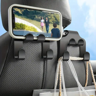 Gancho para asiento trasero de coche, soporte para teléfono móvil, reposacabezas para iPhone, Samsung, todos los teléfonos